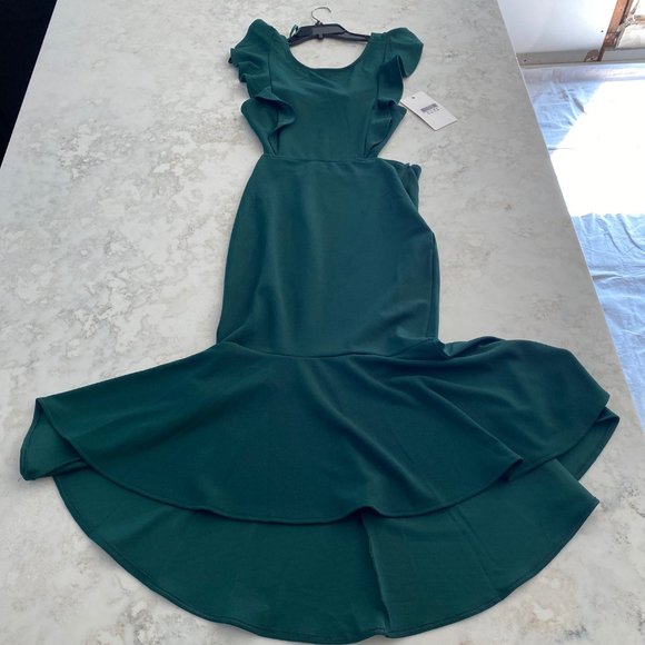 Green cocktail dress, NWT - Picture 8 of 9